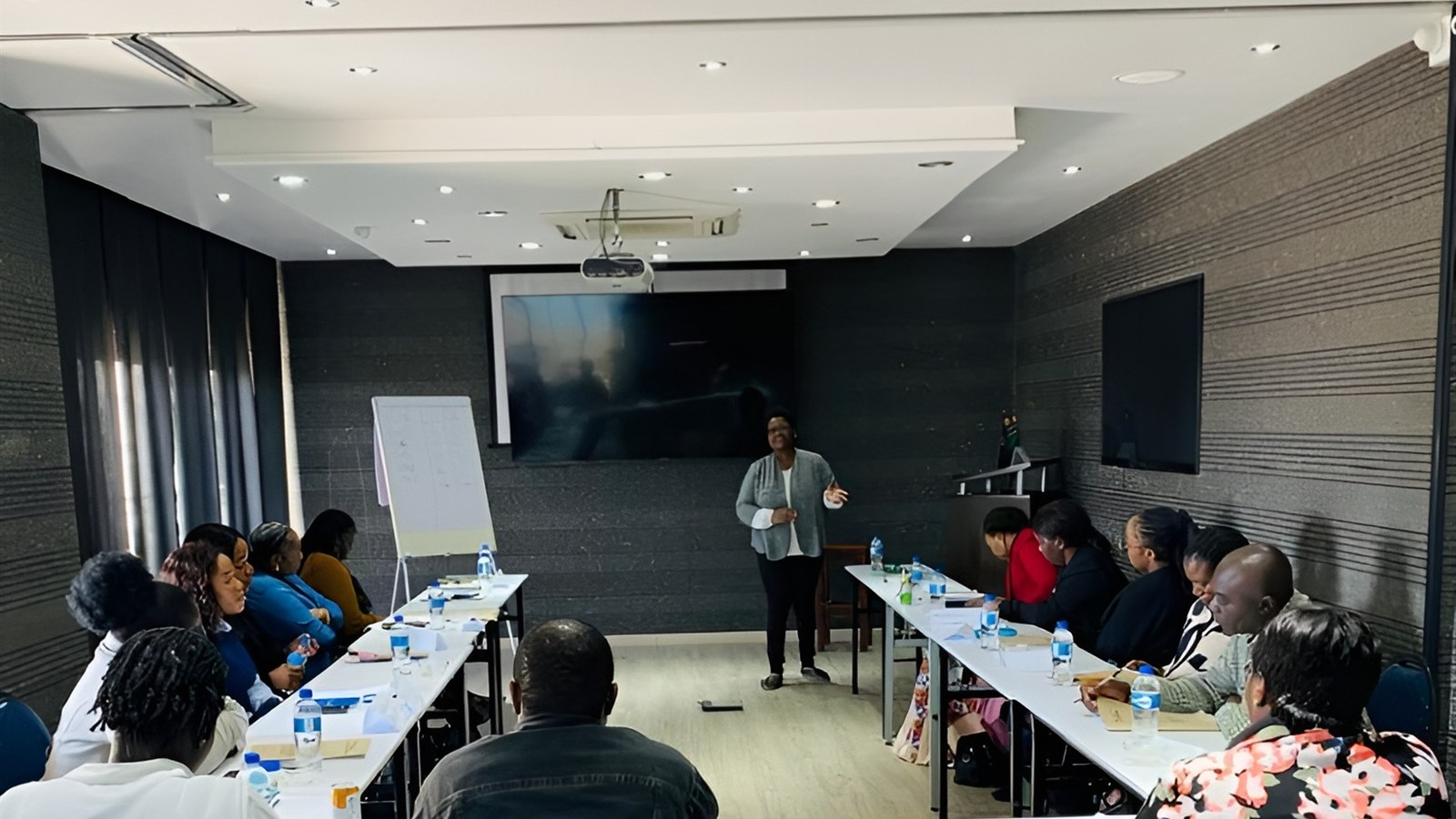 Facilitated workshop room